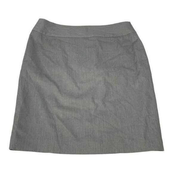Anne Klein Womens Gray A-Line Skirt Size 14P Polyester Blend - Picture 1 of 6